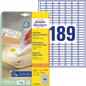 ETIKETE ODLEPLJIVE 25,4x10mm AVERY ZWECKFORM L4731REV-25 25/1