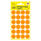 ETIKETE MARKIRNE OKROGLE 18mm NEON ORANŽNE ZWECKFORM 3173 96 kos