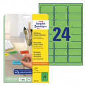 ETIKETE ODLEPLJIVE 63,5x33,9mm AVERY ZWECKFORM L6033-20 ZELENE