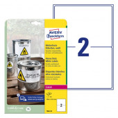 ETIKETE POLIESTER 199,6x143,5mm AVERY ZWECKFORM L7068-20 MAT BELA