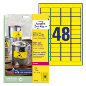 ETIKETE POLIESTER 45,7x21,2mm AVERY ZWECKFORM L6103-20 RUMENA 
