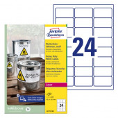 ETIKETE POLIESTER 63,5x33,9mm AVERY ZWECKFORM L4773-100 MAT BELA