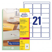 ETIKETE POLIESTER 63,5x38,1 AWERY ZWECKFORM L7560-25 MAT PROZORNA