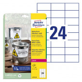 ETIKETE POLIESTER 70x37mm AVERY ZWECKFORM L4718-20 MAT BELA 