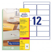 ETIKETE POLIESTER 99,1x42,3 AWERY ZWECKFORM L4772-25 MAT PROZORNA
