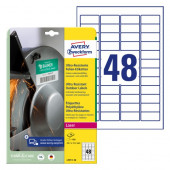 ETIKETE POLIETILEN 45,7x21,2mm AVERY ZWECKFORM L7911-10 MAT BELA 