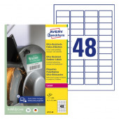 ETIKETE POLIETILEN 45,7x21,2mm AVERY ZWECKFORM L7911-40 MAT BELA