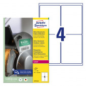 ETIKETE POLIETILEN 99,1x139mm AVERY ZWECKFORM L7915-40 MAT BELA