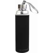 FLAŠKA ZA VODO BOROSILIKATNA WAVE 600ml SIV ROB
