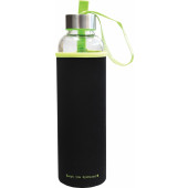 FLAŠKA ZA VODO BOROSILIKATNA WAVE 600ml ZELEN ROB