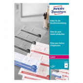 FOLIJE ZA TISKARSKE PREDLOGE A4 AVERY ZWECKFORM 3491