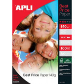 GLOSSY INK JET FOTO PAPIR APLI A4 140g SVETLEČ 100/1