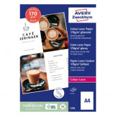 FOTO PAPIR LASER A4 170g GLOSSY AVERY ZWECKFORM 1298