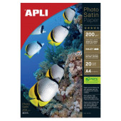 INK JET FOTO PAPIR APLI A4 200g PHOTO SATIN 20/