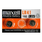 GUMB BATERIJE MAXELL LR41 2 kos