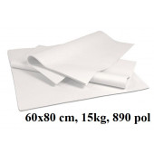 KLOBUČNI PAPIR 30g 60x80cm BEL 15kg 890 POL
