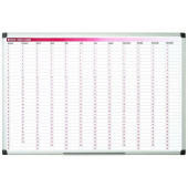 BELA MAGNETNA TABLA LETNI MESEČNI PLANER BI-OFFICE 60x90 cm