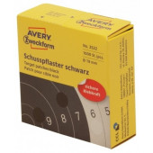 OKROGLE MARKIRNE NALEPKE 19mm ČRNE ZA TARČE  ZWECKFORM 3522 1000 kos