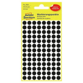 OKROGLE MARKIRNE NALEPKE 8mm ČRNE ZWECKFORM 3009 416 kos