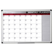 BELA MAGNETNA TABLA MESEČNI PLANER BI-OFFICE 60x90 cm