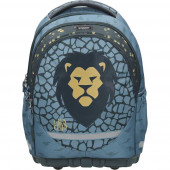 ŠOLSKI ERGONOMSKI NAHRBTNIK 31x15,5x43cm STREET  WILD CHILD LION