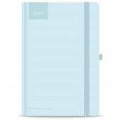 NOTES BLOK Z ELASTIKO A5 ČRTNI STREET NOTES PASTEL BLUE