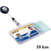 OVITKI ZA DVE MAGNETNI KARTICI Z JO-JO PRIPONKO 54x85mm DURABLE 8224 10/1