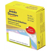 OZNAČEVALNE ETIKETE NA KOLUTU 50x19mm BELE ZWECKFORM 3833 250 kos