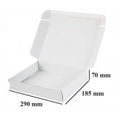 PAKETNA ŠKATLA SAMOLEPILNA SENDBOX F427 290x185x70mm B15 BELA