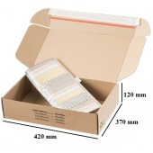 PAKETNA ŠKATLA SAMOLEPILNA SENDBOX F427 420x370x120mm B50