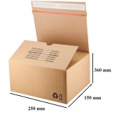 PAKETNA ŠKATLA SAMOLEPILNA SENDBOX F703 250x150x360mm S51