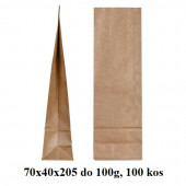 PAPIRNATE VREČKE ZA ČAJE IN ZELIŠČA 100g 70x40x205 NATUR 1/100