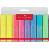 SET PASTELNIH TEKSTMARKERJEV FABER CASTELL 46 6/1 + 2 NEON GRATIS