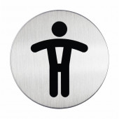 TABLICA PIKTOGRAM MOŠKI WC 83mm DURABLE 490523