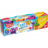 PLASTELIN V LONČKU MAPED CREATIV VIJOLIČNA, ORANŽNA, ZELENA, ROZA 4x120g
