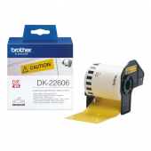 NALEPKE TERMO NESKONČNE POLIESTER RUMENE BROTHER QL DK-22606 62mmx15,24m