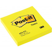 POST-IT 76x76mm 100 LISTOV NEON RUMEN 3M POST-IT 654NY