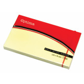 SAMOLEPILNI LISTKI OPTIMA 75x125 RUMENI 100/1