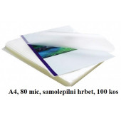 SAMOLEPILNI ŽEPKI ZA PLASTIFICIRANJE KLIPKO A4 216x303mm 80mic 100/1