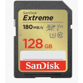SPOMINSKA KARTICA SDXC SANDISK 128GB EXTREME 180/89 MB/s, UHS-1, C10, U3, V30