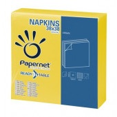 PAPIRNATE SERVIETE PRTIČKI DVOSLOJNE 38x38cm PAPERNET 415217 RUMENE 44/1