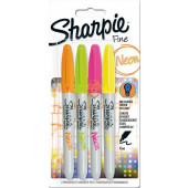 MARKER SHARPIE FINE NEON SET 4/1
