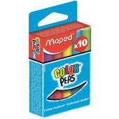 BARVNA ŠOLSKA OKROGLA KREDA BREZPRAŠNA MAPED COLOR PEPS 10/1