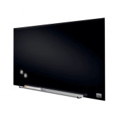 STEKLENA MAGNETNA TABLA PIŠI BRIŠI NOBO 100x56cm ČRNA 1905180