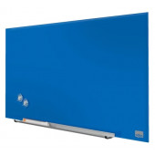 STEKLENA MAGNETNA TABLA PIŠI BRIŠI NOBO 100x56cm MODRA 1905188
