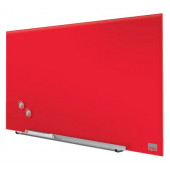 STEKLENA MAGNETNA TABLA PIŠI BRIŠI NOBO 68x38cm RDEČA 1905183