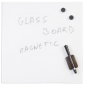 STEKLENA MAGNETNA TABLA BI-OFFICE 38x38cm BELA