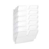 STENSKI NOSILEC ZA PROSPEKTE 6XA4 LEŽEČE DURABLE FLEXIPLUS PROZOREN 1700014401