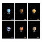 ZVEZEK A4 54L 80g BREZČRTNI STREET PLANETS