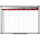 BELA MAGNETNA TABLA TEDENSKI PLANER BI-OFFICE 60x90 cm